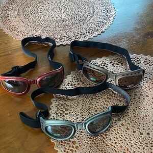 Classic Men's Protective Riding Goggles - Black, Brown, Red